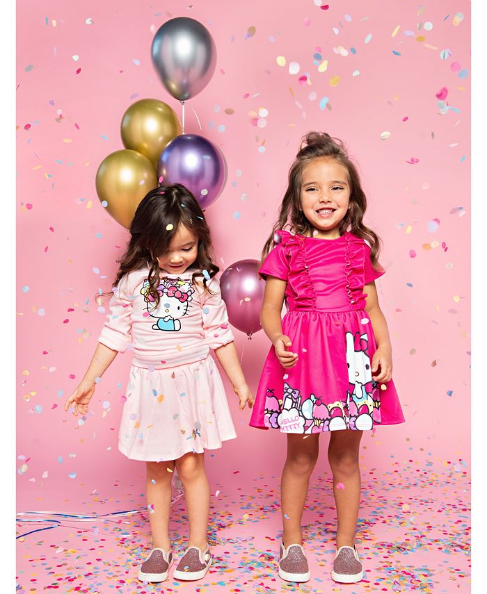 Hello Kitty Little Girls Ruffled Dress - Macy's