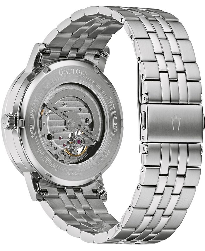 Bulova - Men's Automatic Clipper Stainless Steel Bracelet Watch 42mm
