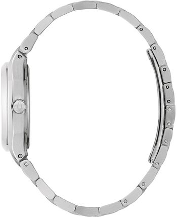 Bulova - Women's Surveyor Diamond-Accent Stainless Steel Bracelet Watch 34mm
