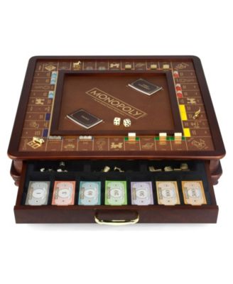とても高価な英国製ノスタルジーMONOPOLY 木製箱版。未使用品 Winning Solutions Monopoly Game Luxury Edition - Macy's