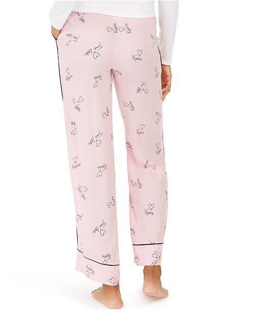 Jenni Printed Drawstring Pajama Pants, Created for Macy's & Reviews ...