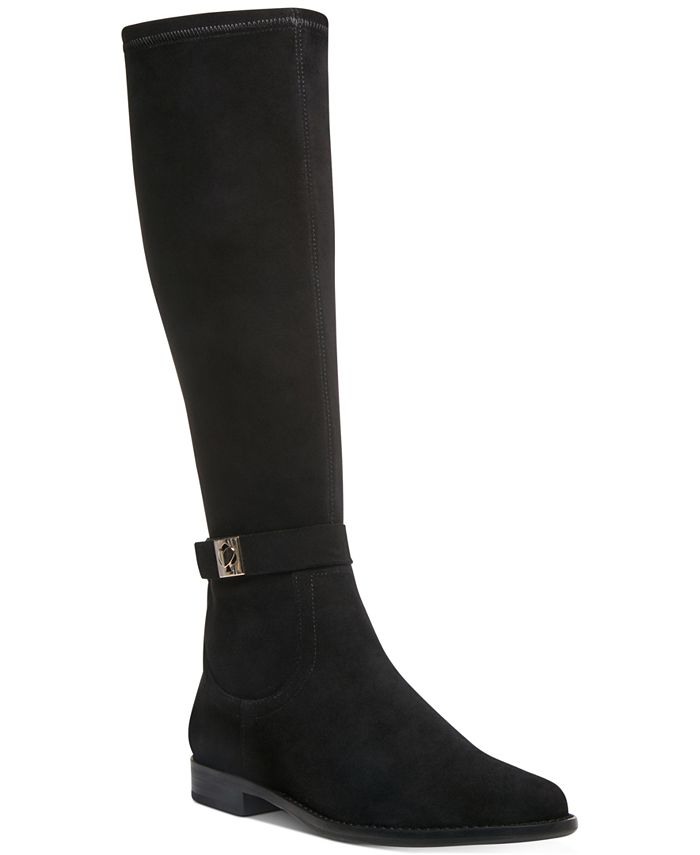 Kate spade black new arrivals riding boots