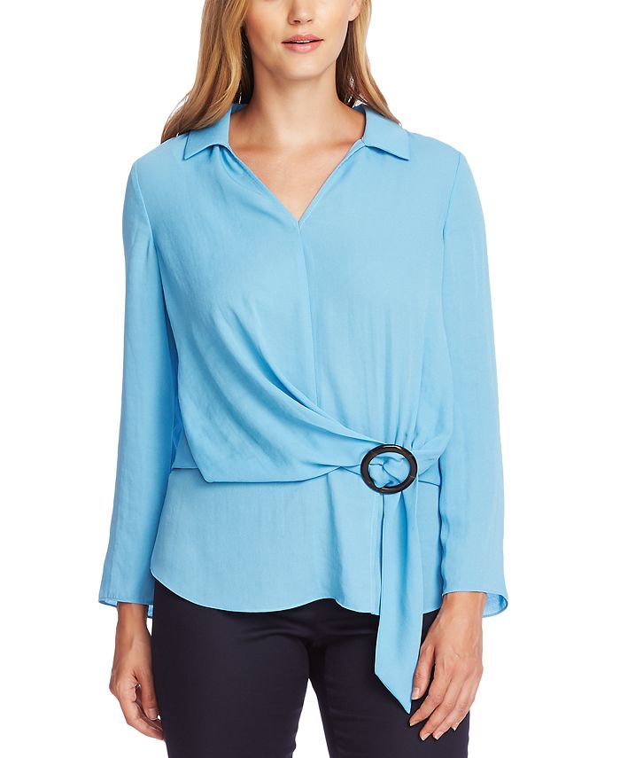 Vince Camuto Belted Blouse - Macy's