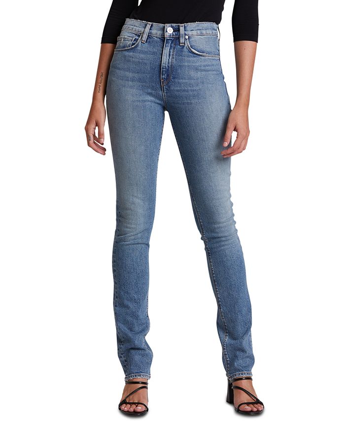 Hudson Jeans Holly High-Rise Straight-Leg Jeans - Macy's
