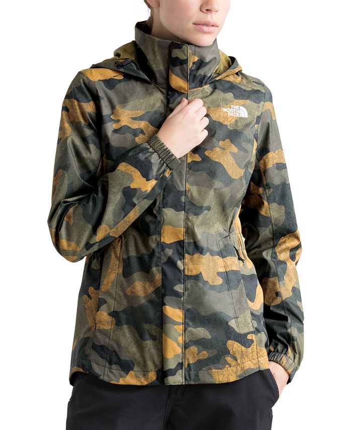 the north face camo coat