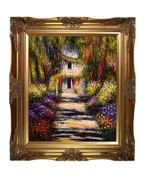 La Pastiche By Overstockart Garden Path At Giverny By Claude Monet