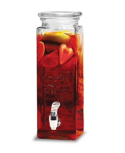 Circle Glass Yorkshire Square Beverage Dispenser 0 6 Gal