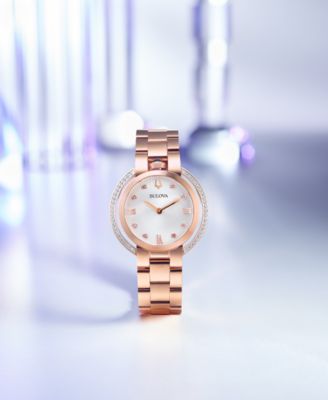 Bulova Women\'s Watch Rubaiyat **Rose Gold** Bulova 35MM Rubaiyat Diamond Rose Gold Women main image 3