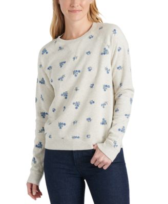 Lucky Brand - Embroidered Cotton Sweatshirt