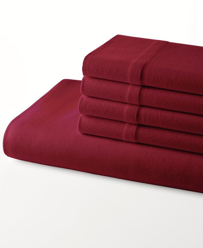 Nautica Jersey Knit Solid Full Fitted Sheet With Bonus Pillowcase Set