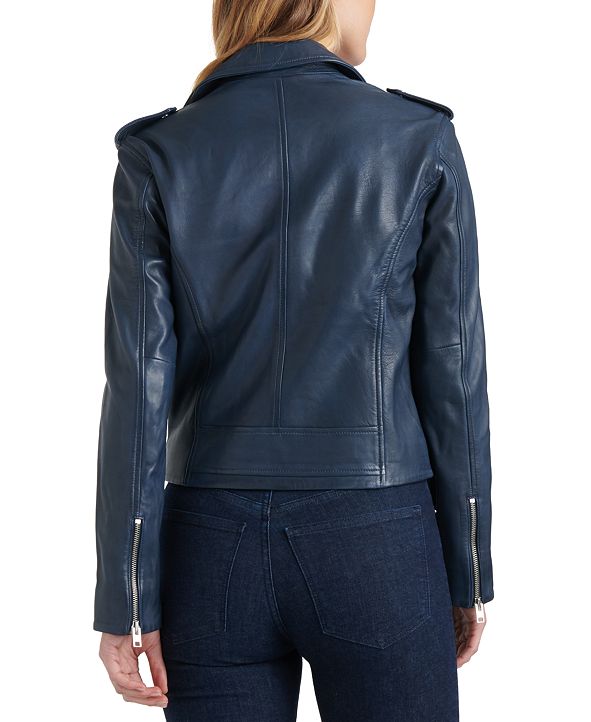 Lucky Brand Core Leather Moto Jacket & Reviews - Jackets ... (591 x 722 Pixel)