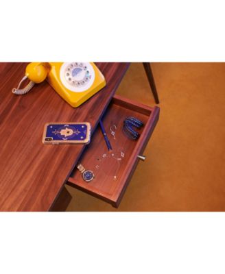 Swarovski Rose Gold-Tone Crystal Evil-Eye Stud Earrings