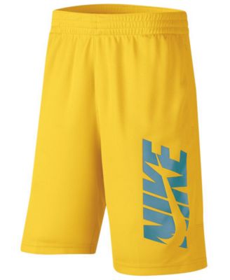 boys yellow nike shorts