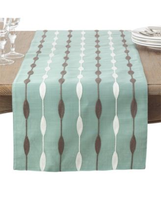 Modern Embroidered Design Table Runner