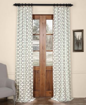 Illusions Geometric Printed Cotton Room Darkening Curtain