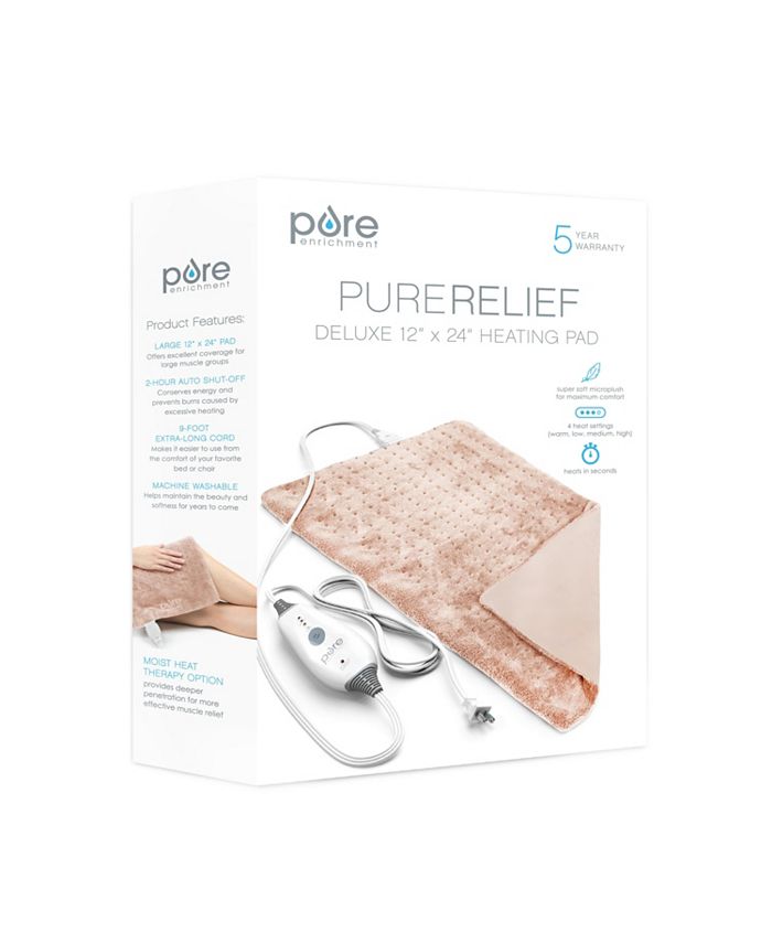 Pure relief heated discount throw