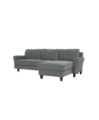 Lifestyle Solutions Harvard 3 Seat Sectional Sofa Upholstered ...