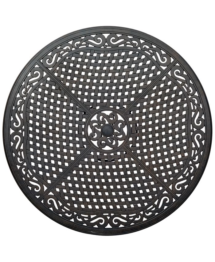 Agio Beachmont II Outdoor 5Pc. Dining Set (48" Round Table and 4 Dining Chairs), Created for