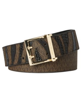 michael kors zebra belt