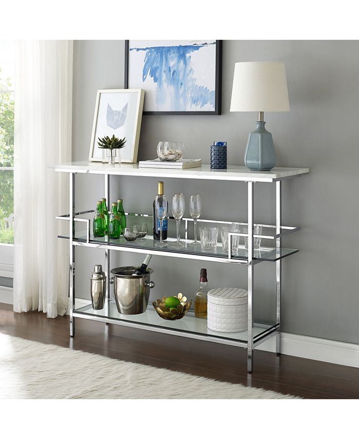 Crosley Aimee Bar And Paper Marble Top Macy's