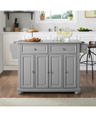 Crosley Alexandria Stainless Steel Top Kitchen Island Macy S   16253118 Fpx.tif