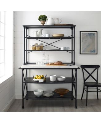 Madeleine 2 Piece Kitchen Island Hutch Set