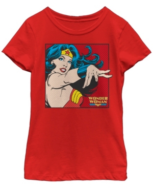 image of Fifth Sun Dc Comic-s Big Girl-s Wonder Woman Comic Frame Short Sleeve T-Shirt