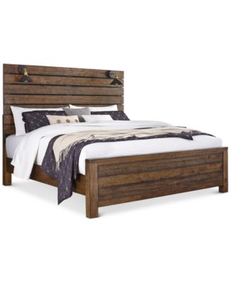 Furniture - Dakota Queen Bed with Lamps
