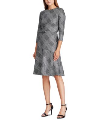 ralph lauren glen plaid dress