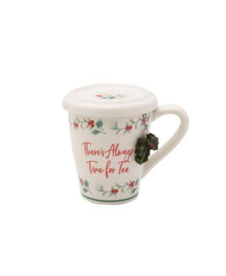 Pfaltzgraff - Winterberry Covered Mug with Tea Infuser