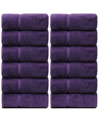 Luxury Hotel Spa Towel Turkish Cotton Wash Cloths, Set of 12