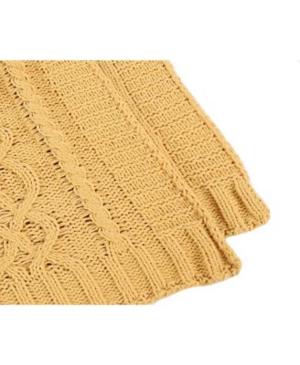 Happycare Textiles Knitted Luxury Chenille Throw, 51" x 67"