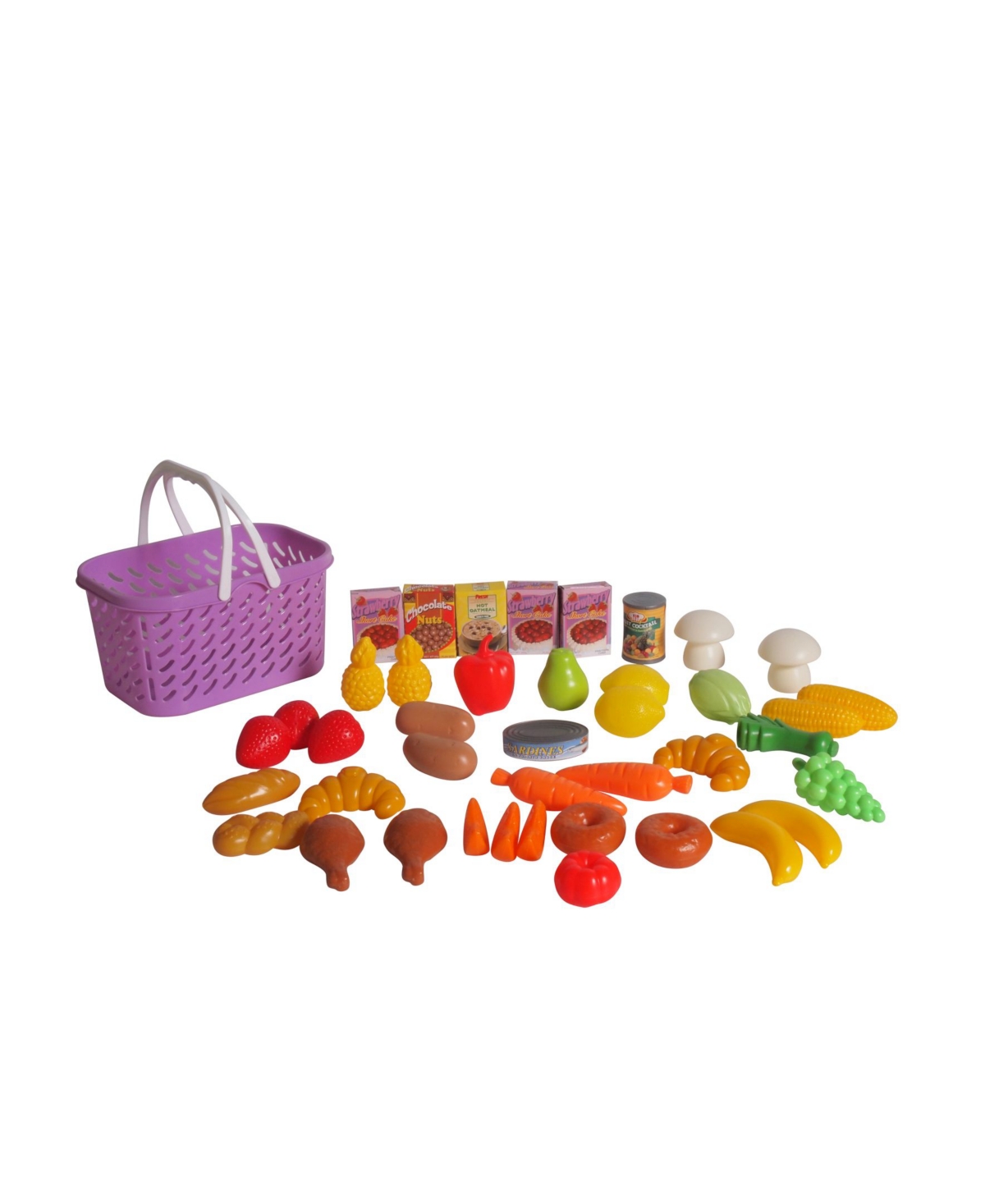 Shop Dream Collection Pretend Play Food Basket In Multi