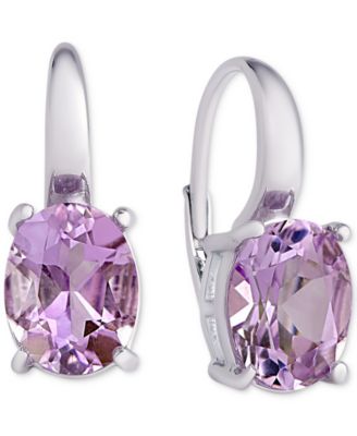 Silver Amethyst Earrings