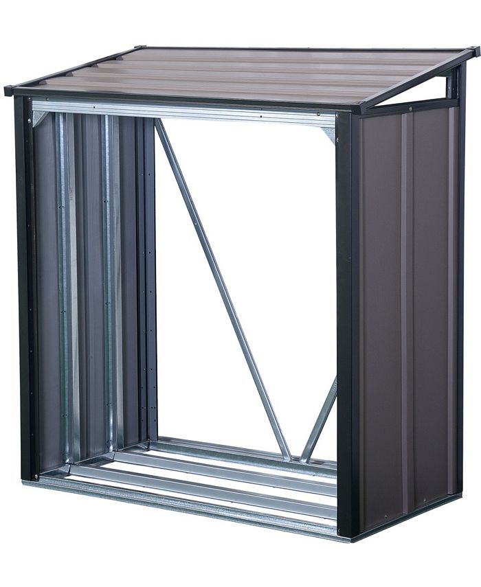 Arrow Steel Firewood Rack with Roof - Macy's