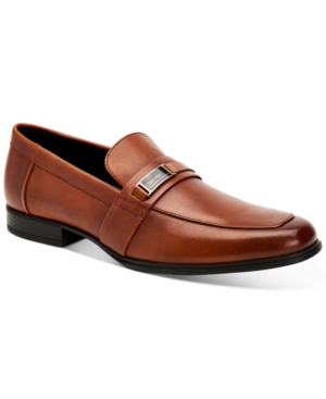 image of Calvin Klein Men-s Drystan Crust Leather Loafers Men-s Shoes