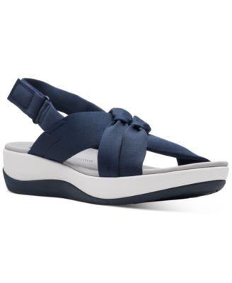 clarks navy blue womens shoes