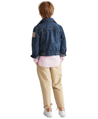 Toddler and Little Boys Cotton Denim Trucker Jacket