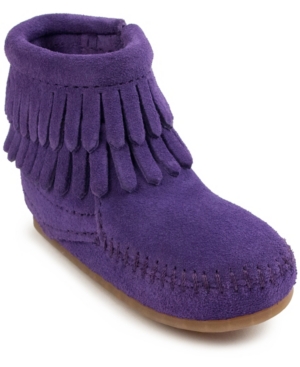 Minnetonka Baby Girls Double Fringe Boot