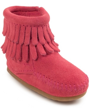 image of Minnetonka Toddler Girls Double Fringe Boot