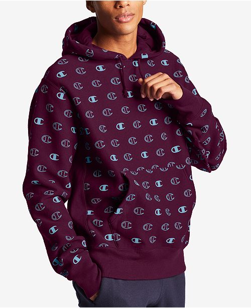 Champion Men S C Logo Spa Print Hoodie Reviews Hoodies Sweatshirts Men Macy S