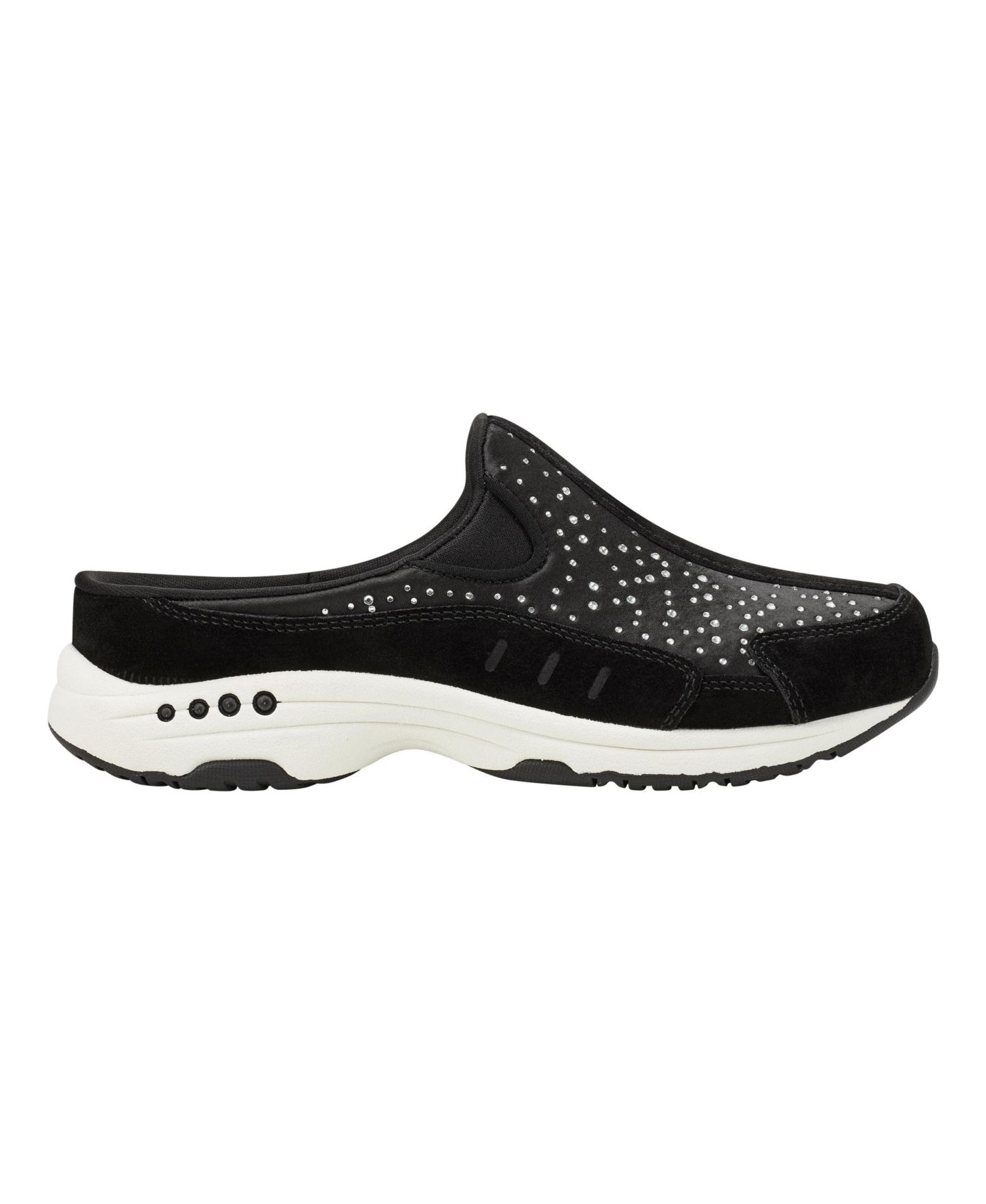 Женские сабо Easy Spirit Travelstones Rhinestone Slip-On Mules, цвет: Чёрный — фото 2