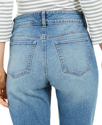 Style & Co Destructed Cuffed Capri Jeans, Created for Macy's - Macy's