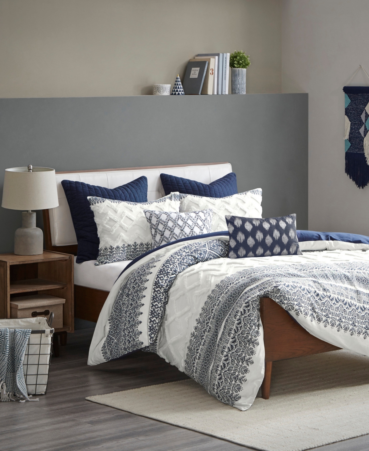 Ink+Ivy Mila Chenille 3-Pc. Duvet Cover Set