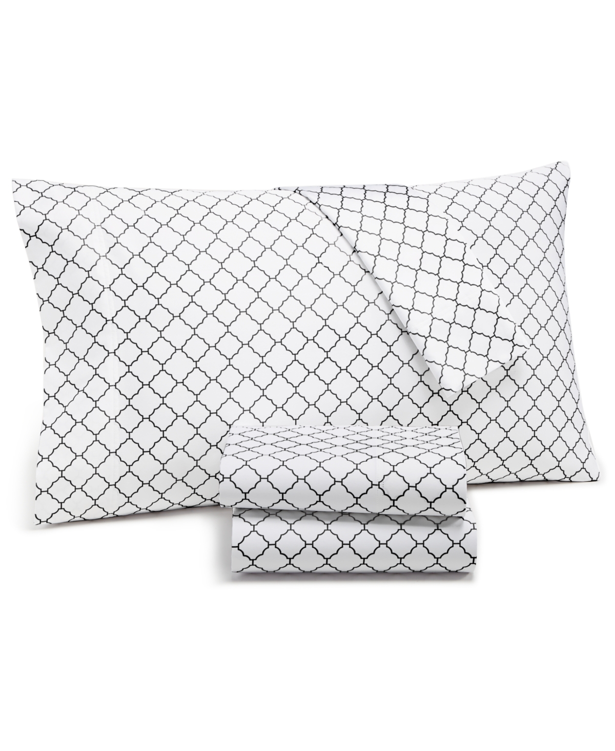 Closeout! Charter Club Damask Designs Arabesque Geo Extra Deep Pocket 550 Thread Count Supima Cotton 4-Pc. Sheet Set, Queen, Created for Macy's Bedding