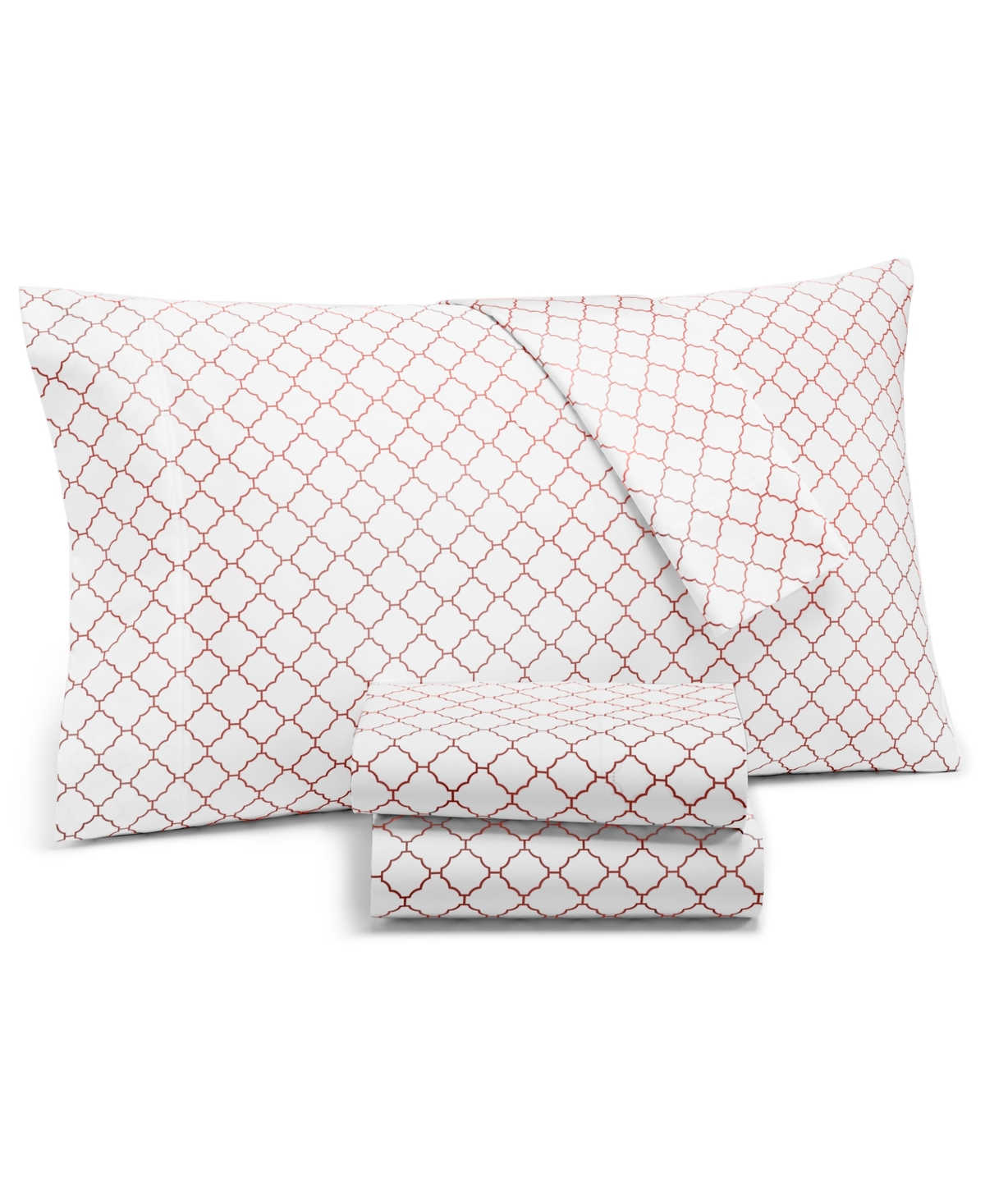 Closeout! Charter Club Damask Designs Arabesque Geo Extra Deep Pocket 550 Thread Count Supima Cotton 4-Pc. Sheet Set, King, Created for Macy's Bedding