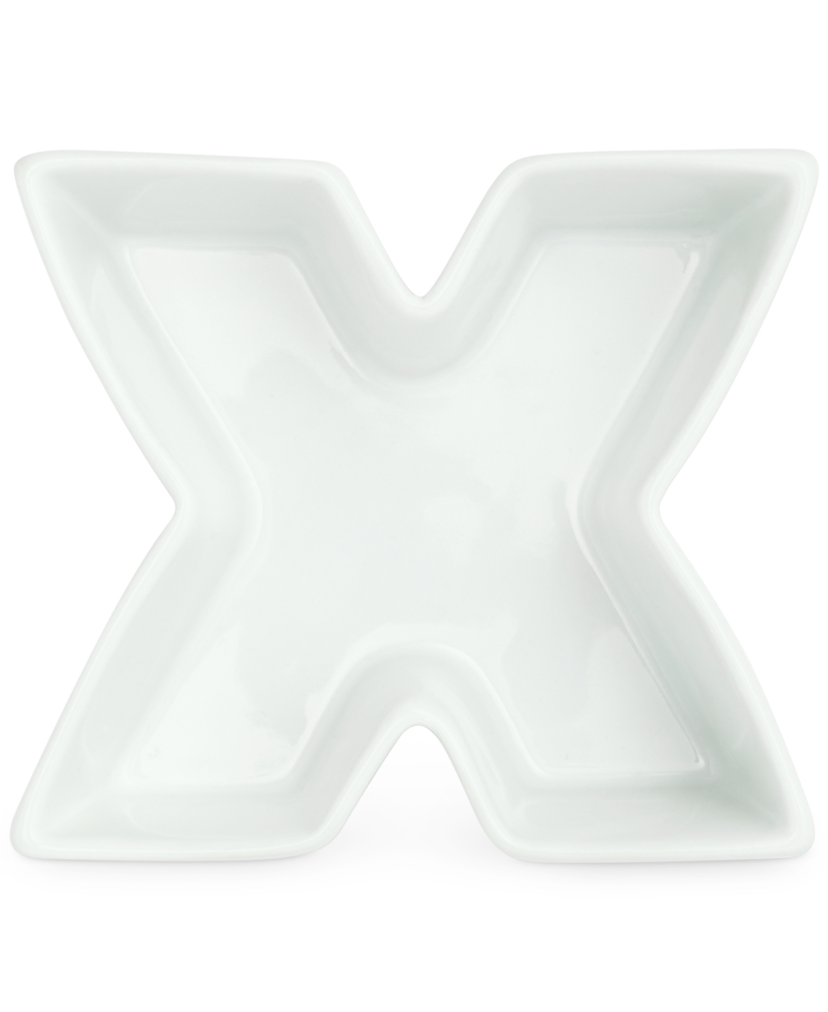 Shop The Cellar Words Xo Server Tray & Bowls, Created For Macy's In White,wood