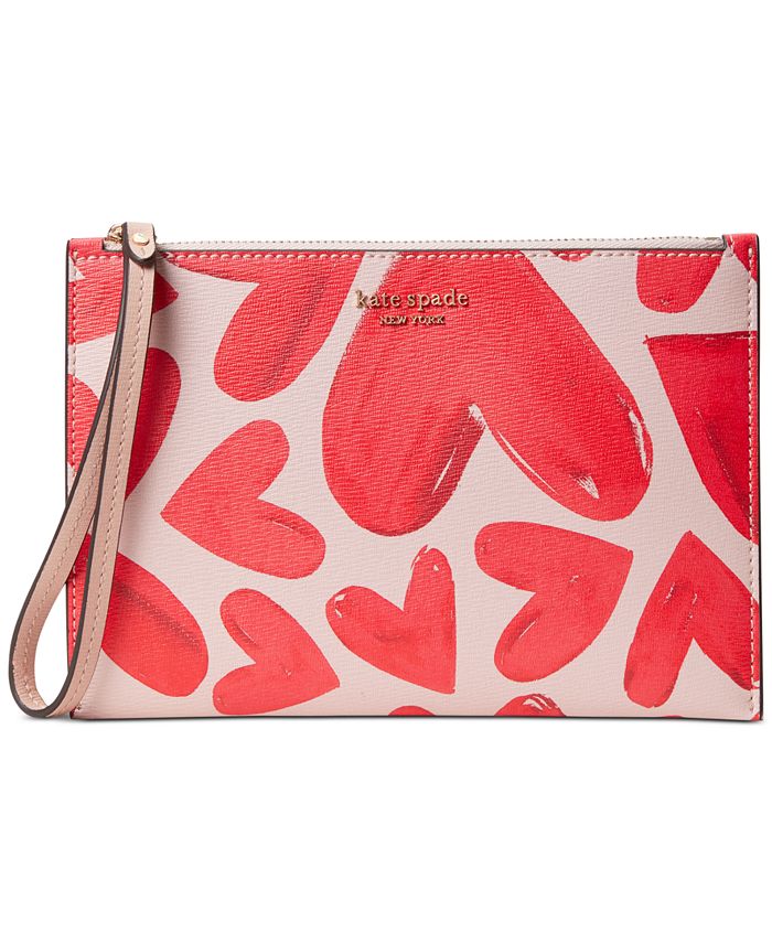 kate spade new york Spencer Fallen Hearts Wristlet Macy's