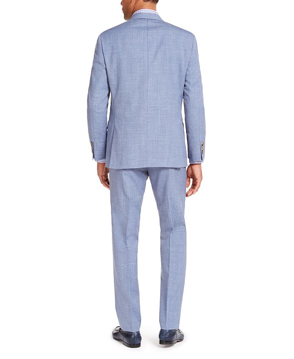 Lauren Ralph Lauren Men's Classic-Fit UltraFlex Stretch Textured Suit ...