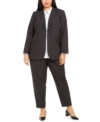 calvin klein plus size pant suits